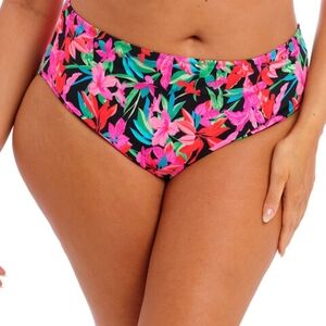 Elomi Vibrant Floral Bikini Bottom - Pink and Green